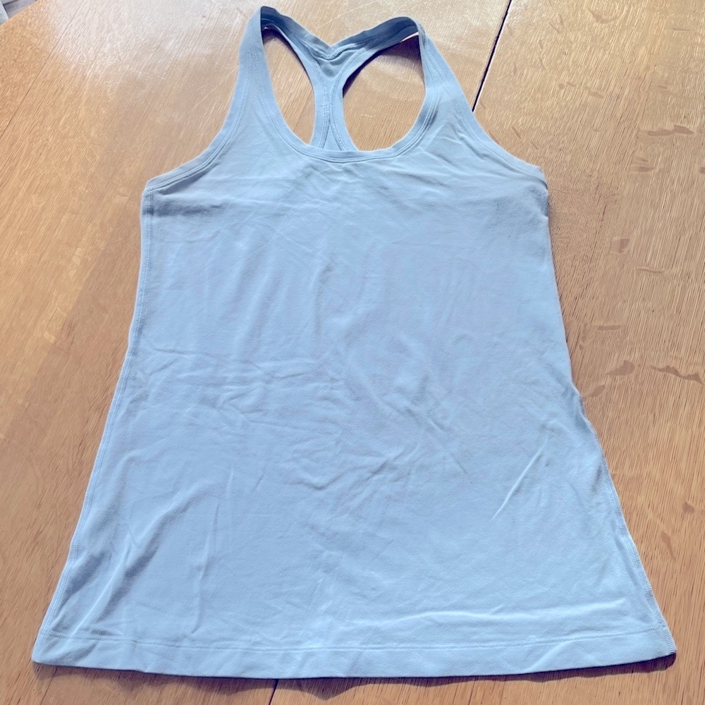 Lululemon Cool Light Blue Racerback Tank Top size 10